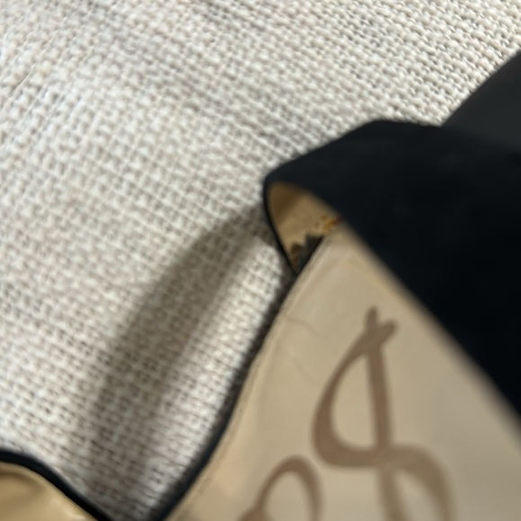 Sam Edelman Black Sammy Suede Cross Strapped Heel - Picture 10 of 11